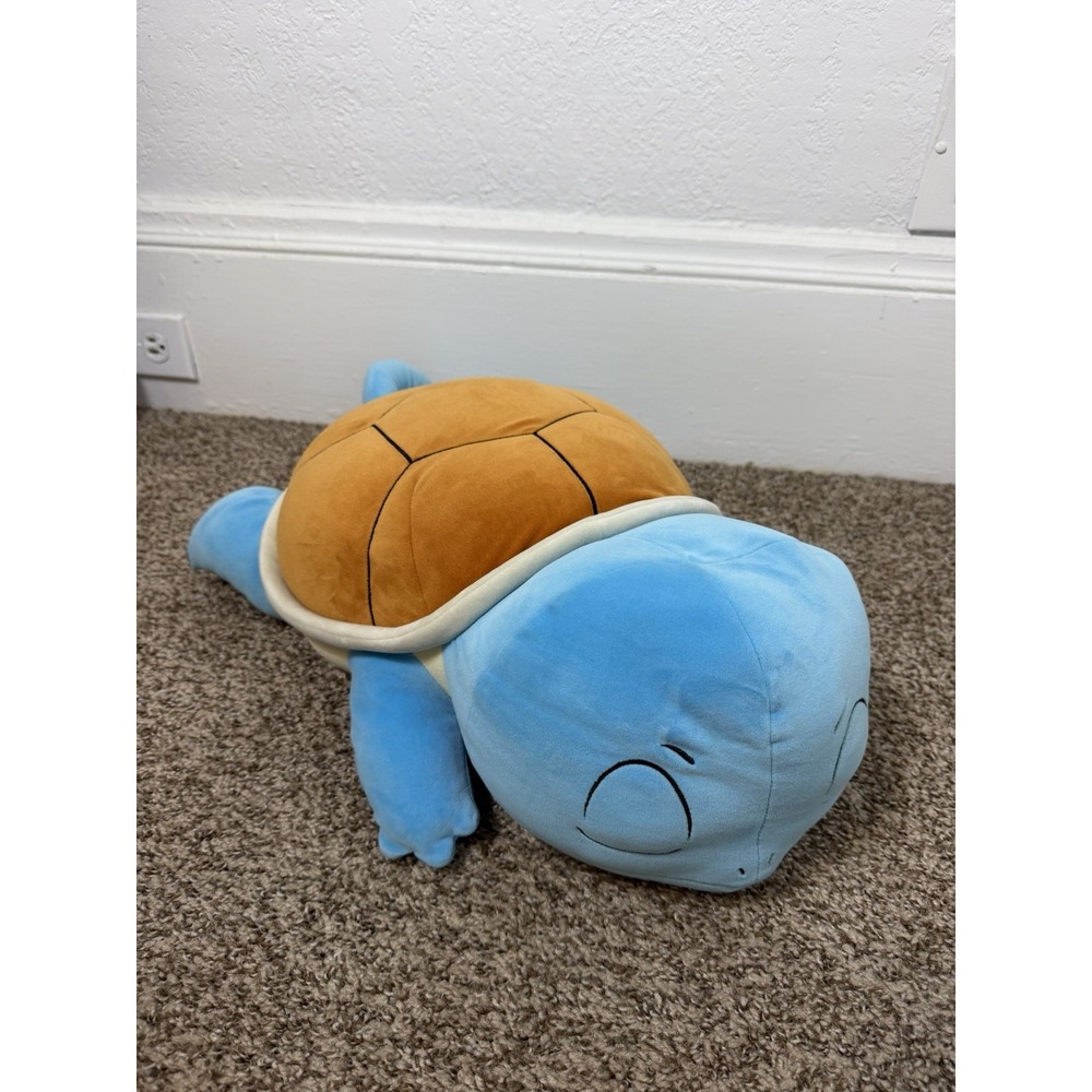 Pokémon Sleeping Squirtle Large 22" Soft Plush Pillow Kanto Region Anime Stuffie